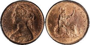 1 Penny United Kingdom of Great Britain and Ireland (1801-1922) Copper Victoria (1819 - 1901)