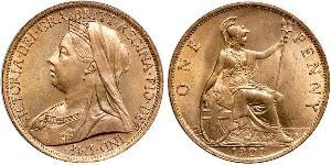 1 Penny United Kingdom of Great Britain and Ireland (1801-1922) Copper Victoria (1819 - 1901)