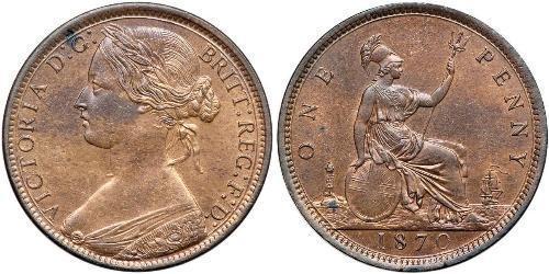 1 Penny United Kingdom of Great Britain and Ireland (1801-1922) Copper Victoria (1819 - 1901)