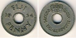 1 Penny Fiji Copper/Nickel Elizabeth II (1926-2022)