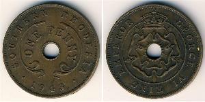 1 Penny Southern Rhodesia (1923-1980) Copper/Nickel George VI (1895-1952)
