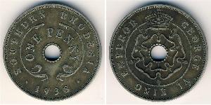 1 Penny Southern Rhodesia (1923-1980) Copper/Nickel George VI (1895-1952)