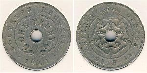 1 Penny Southern Rhodesia (1923-1980) Copper/Nickel George VI (1895-1952)