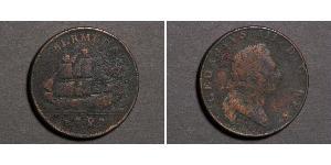 1 Penny Bermudes Cuivre George III (1738-1820)