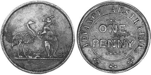 1 Penny Ôstralie (1788 - 1939) Cuivre 