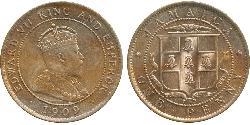 1 Penny Jamayica (1962 - ) Cuivre/Nickel Édouard VII (1841-1910)