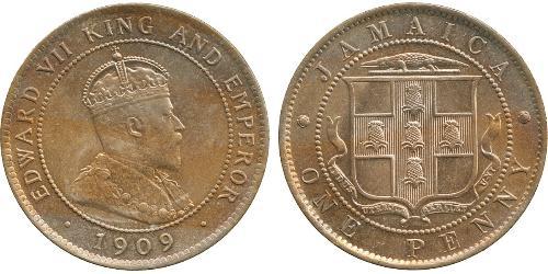 1 Penny Jamayica (1962 - ) Cuivre/Nickel Édouard VII (1841-1910)