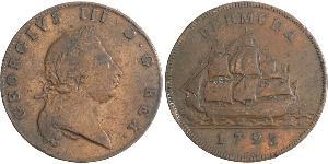 1 Penny Bermuda Kupfer Georg III (1738-1820)