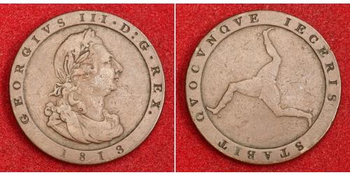 1 Penny Isle of Man Kupfer Georg III (1738-1820)