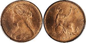 1 Penny Vereinigtes Königreich von Großbritannien und Irland (1801-1922) Kupfer Victoria (1819 - 1901)