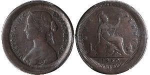 1 Penny Vereinigtes Königreich von Großbritannien und Irland (1801-1922) Kupfer Victoria (1819 - 1901)