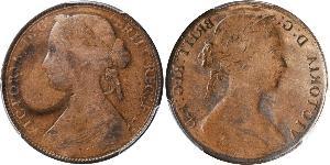 1 Penny Vereinigtes Königreich von Großbritannien und Irland (1801-1922) Kupfer Victoria (1819 - 1901)