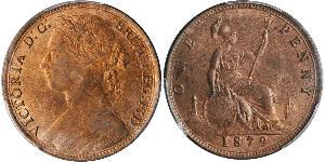 1 Penny Vereinigtes Königreich von Großbritannien und Irland (1801-1922) Kupfer Victoria (1819 - 1901)
