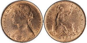 1 Penny Vereinigtes Königreich von Großbritannien und Irland (1801-1922) Kupfer Victoria (1819 - 1901)