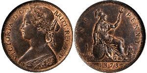 1 Penny Vereinigtes Königreich von Großbritannien und Irland (1801-1922) Kupfer Victoria (1819 - 1901)