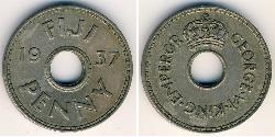 1 Penny Fiji (1970 - ) Kupfer/Nickel Georg VI (1895-1952)