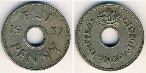 1 Penny Fiji (1970 - ) Kupfer/Nickel Georg VI (1895-1952)