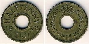 1 Penny Fiji (1970 - ) Latón Jorge VI (1895-1952)