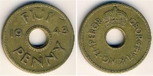 1 Penny Fiji (1970 - ) Latón Jorge VI (1895-1952)