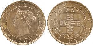 1 Penny Jamaica (1962 - ) Níquel/Cobre Victoria (1819 - 1901)