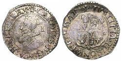 1 Penny Reino de Inglaterra (927-1649,1660-1707) Plata Carlos I (1600-1649)