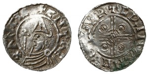 1 Penny Reino de Inglaterra (927-1649,1660-1707) Plata Cnut (985 -1035)
