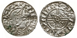 1 Penny Reino de Inglaterra (927-1649,1660-1707) Plata Cnut (985 -1035)