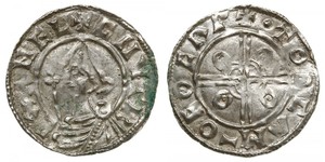 1 Penny Reino de Inglaterra (927-1649,1660-1707) Plata Cnut (985 -1035)