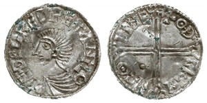 1 Penny Reino de Inglaterra (927-1649,1660-1707) Plata Aethelred II (968 - 1016)