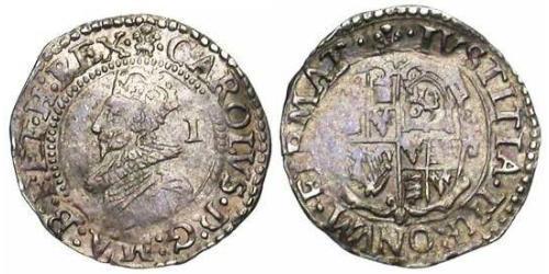 1 Penny Reino de Inglaterra (927-1649,1660-1707) Plata Carlos I (1600-1649)