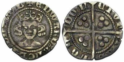 1 Penny Reino de Inglaterra (927-1649,1660-1707) Plata Eduardo III (1312-1377)