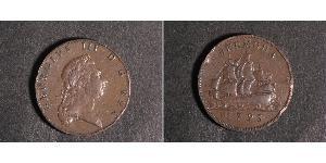 1 Penny Bermuda Rame Giorgio III (1738-1820)
