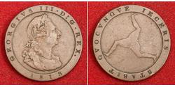1 Penny Isola di Man Rame Giorgio III (1738-1820)