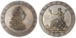 1 Penny Regno Unito di Gran Bretagna (1707-1801) Rame Giorgio III (1738-1820)