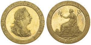 1 Penny Regno Unito di Gran Bretagna (1707-1801) Rame Giorgio III (1738-1820)