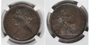 1 Penny Regno Unito di Gran Bretagna e Irlanda (1801-1922) Rame Vittoria (1819 - 1901)