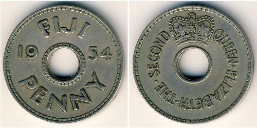 1 Penny Fiji (1970 - ) Rame/Nichel Elisabetta II (1926-2022)