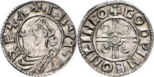 1 Penny Königreich England (927-1649,1660-1707) Silber Cnut (985 -1035)
