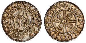 1 Penny Königreich England (927-1649,1660-1707) Silber Cnut (985 -1035)