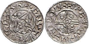 1 Penny Königreich England (927-1649,1660-1707) Silber Cnut (985 -1035)