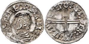 1 Penny Königreich England (927-1649,1660-1707) Silber Aethelred II (968 - 1016)