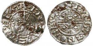 1 Penny Königreich England (927-1649,1660-1707) Silber Cnut (985 -1035)