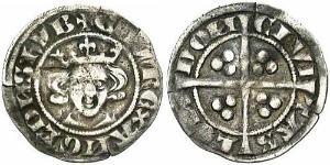 1 Penny Königreich England (927-1649,1660-1707) Silber Eduard I (1239 - 1307)