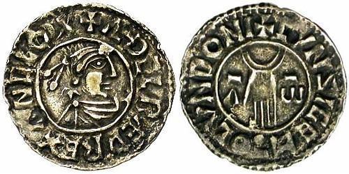 1 Penny Königreich England (927-1649,1660-1707) Silber Aethelred II (968 - 1016)