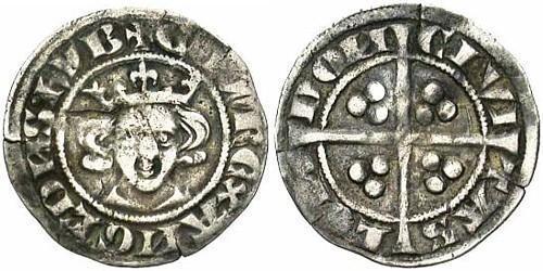 1 Penny Königreich England (927-1649,1660-1707) Silber Eduard I (1239 - 1307)