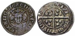 1 Penny Kingdom of England (927-1649,1660-1707) Silver Edward III (1312-1377)