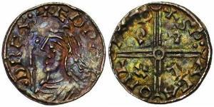 1 Penny Kingdom of England (927-1649,1660-1707) Silver Edward  (1003 - 1066)