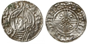 1 Penny Kingdom of England (927-1649,1660-1707) Silver Cnut (985 -1035)