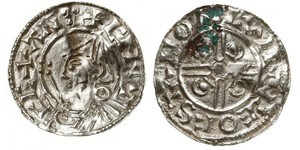 1 Penny Kingdom of England (927-1649,1660-1707) Silver Cnut (985 -1035)