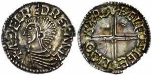 1 Penny Kingdom of England (927-1649,1660-1707) Silver Aethelred II (968 - 1016)